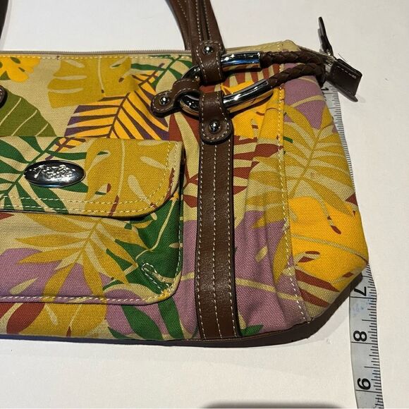 Relic by Fossil Shoulder Handbag Medium Size Yellow/Green Multi floral - Picture 10 of 14